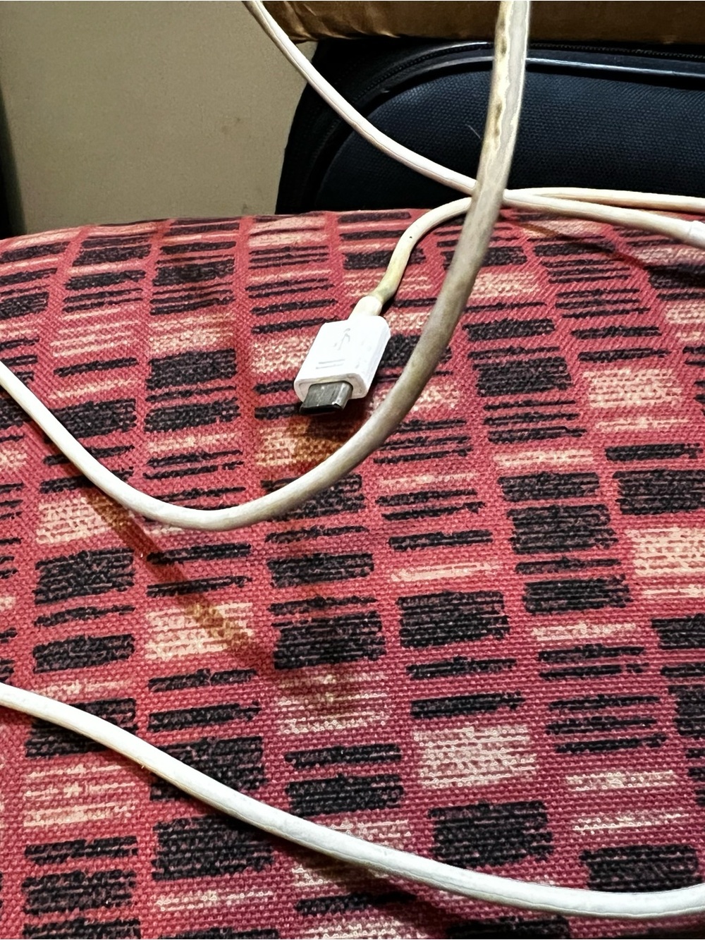 White Micro USB Charging Cable - Compatible Accessory